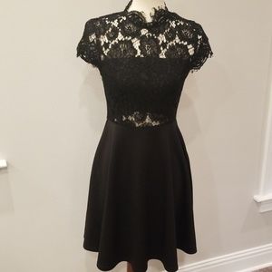 FRANCESCAS Black Lace Dress